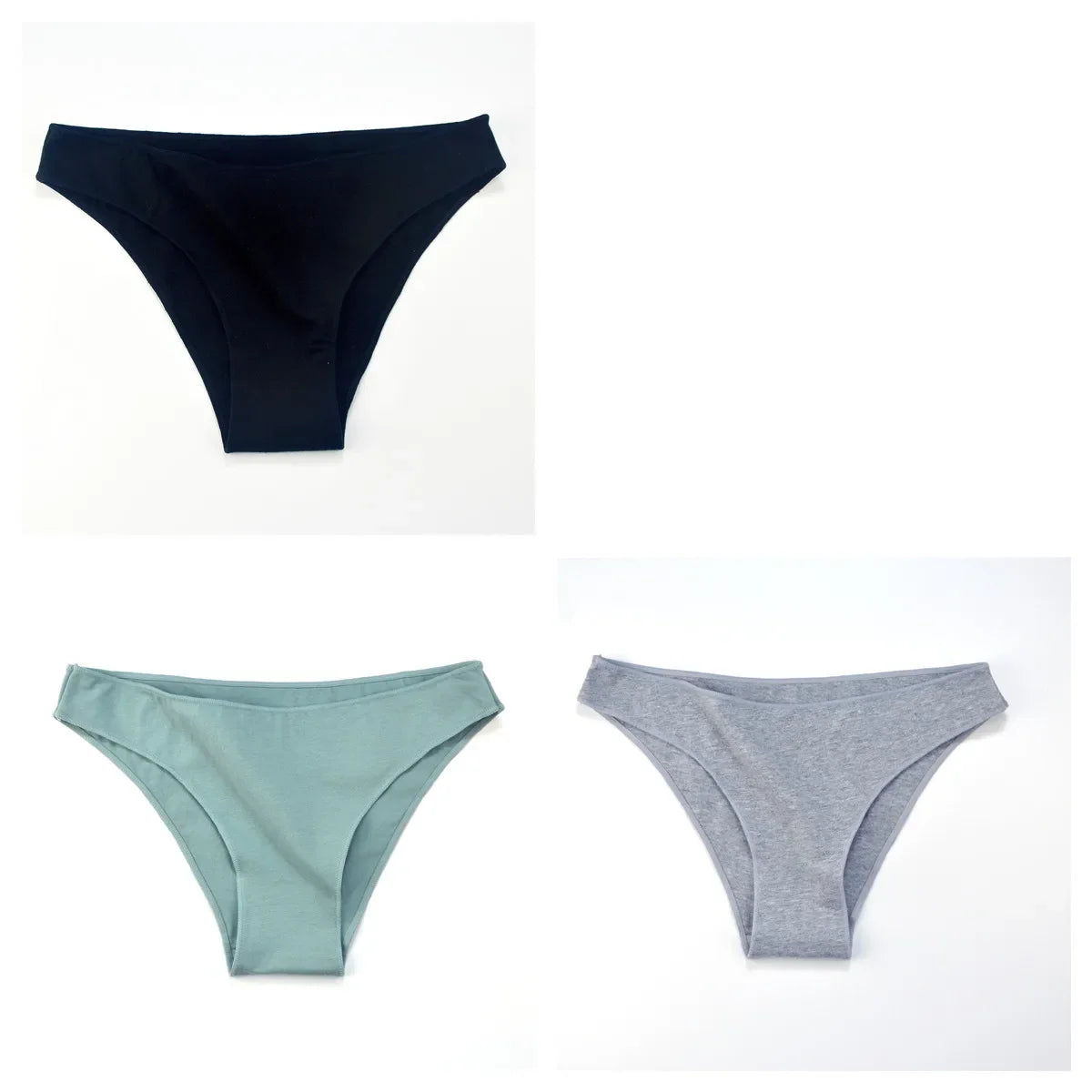 3Pcs/Set Cotton Briefs Low Rise Panties For Women - Empire P.E