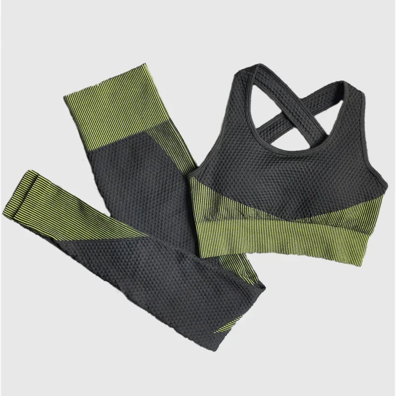 Women Seamless Yoga Sets 2Pcs/3Pcs