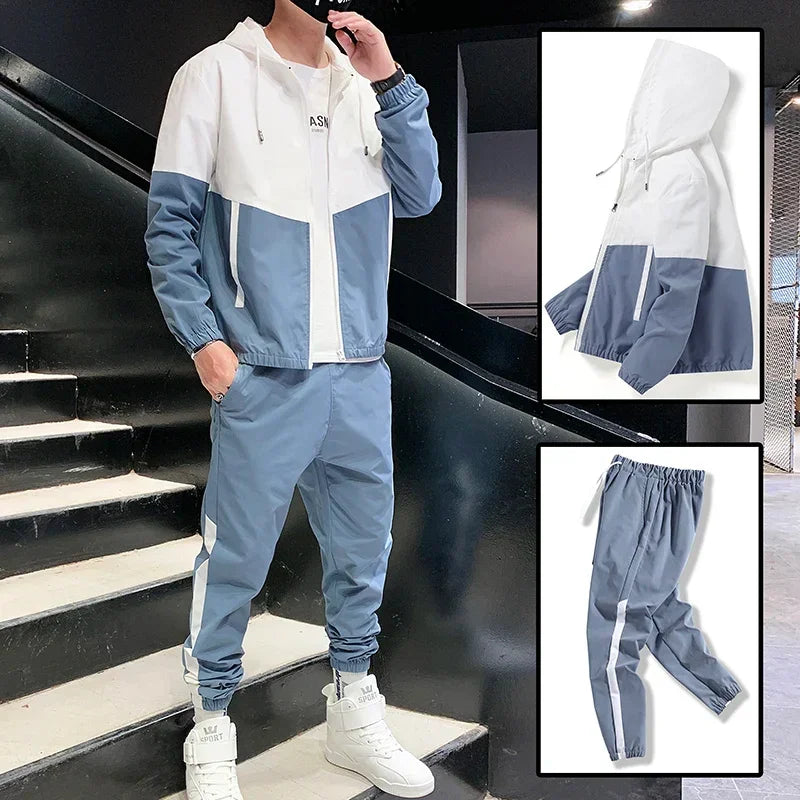 2025 Men Tracksuit Casual Joggers 2 Piece Sets - Empire P.E