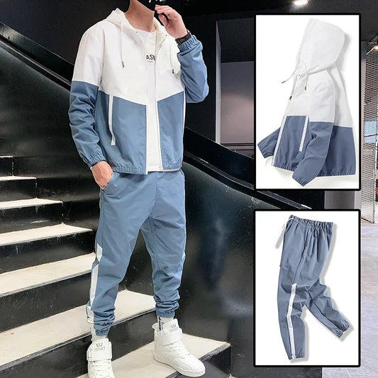 2025 Men Tracksuit Casual Joggers 2 Piece Sets - Empire P.E