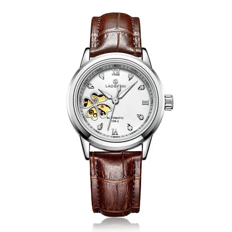 Women's Leather Mechanical  WristWatches