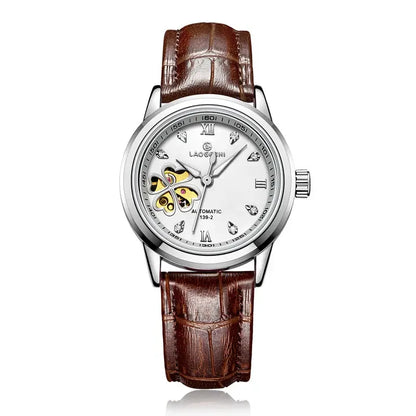 Women's Leather Mechanical  WristWatches
