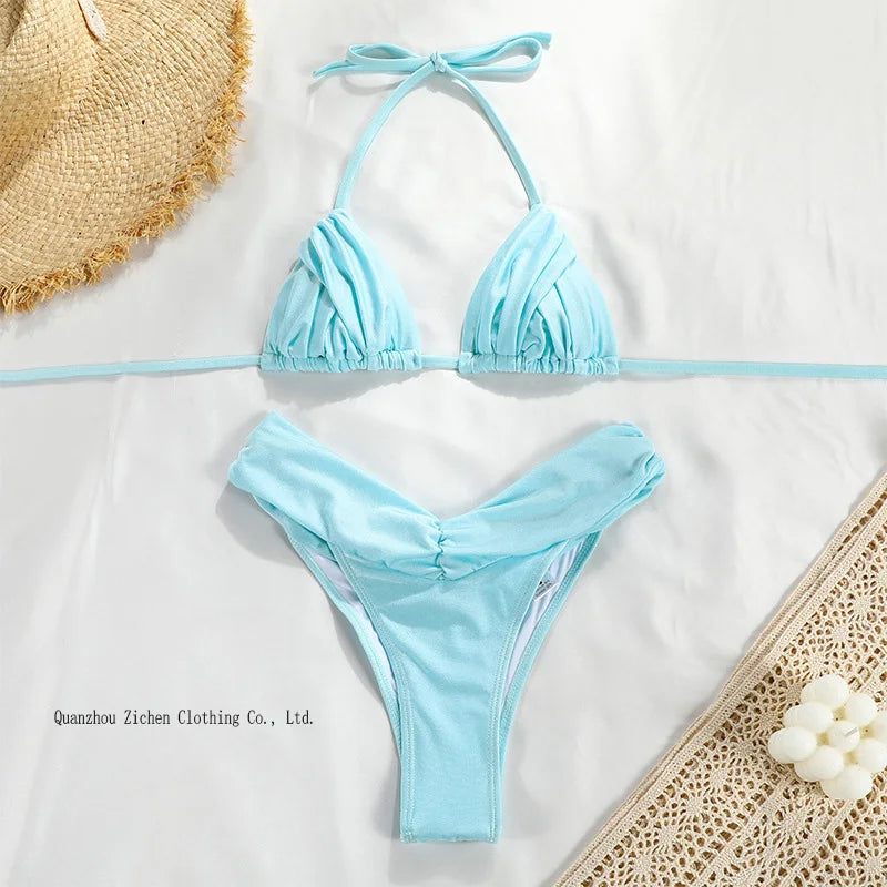 Sexy Handwork Bikinis Small Ruffle Swimsuit