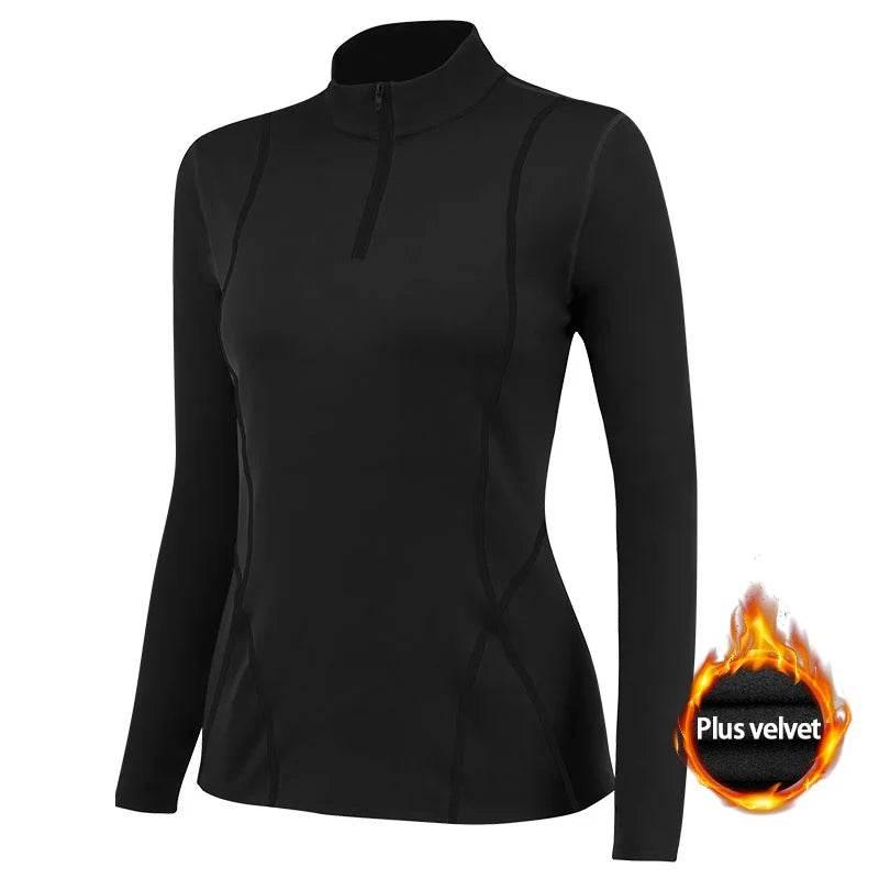 Women Long Sleeve Yoga Tops Fitness Yoga Top Gym Top Sports Wear For Women Push Up Running Top High Elastic Gym Clothes Shirts - Empire P.E