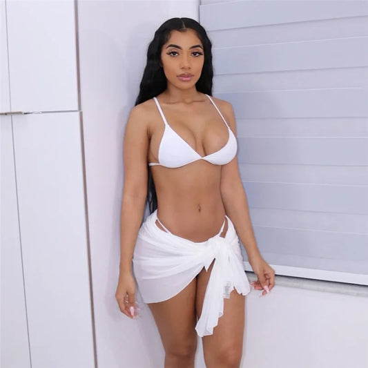 New Women's 3 Piece Bikini Set Swim Suits