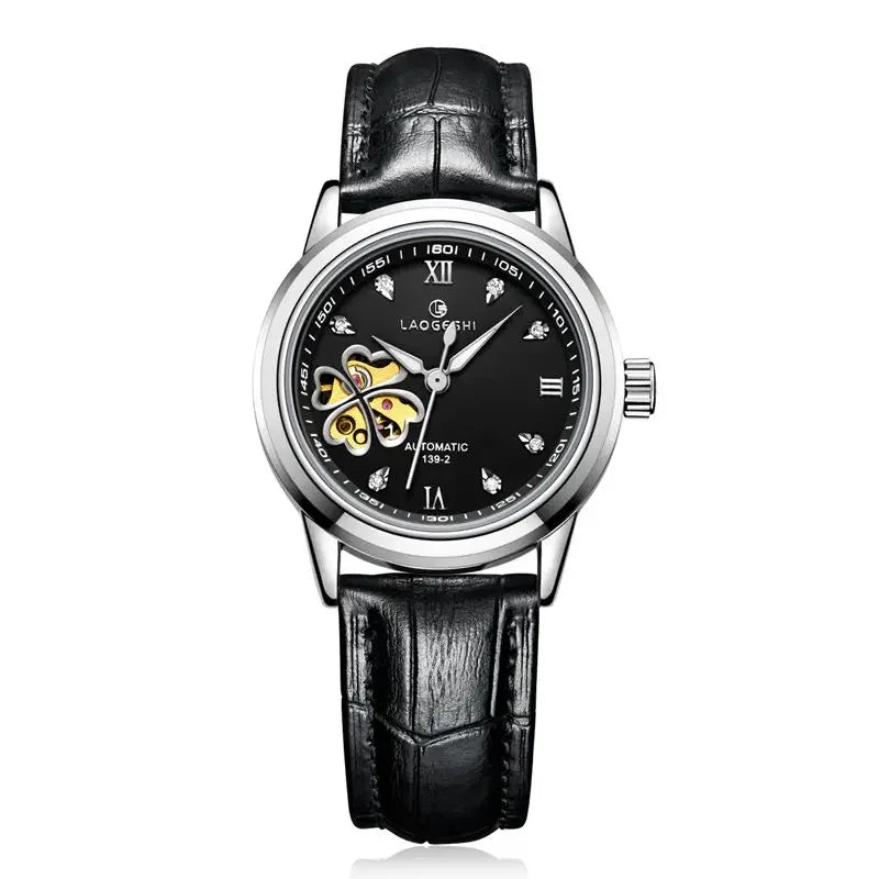 Women's Leather Mechanical  WristWatches
