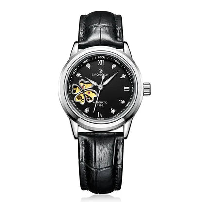 Women's Leather Mechanical  WristWatches