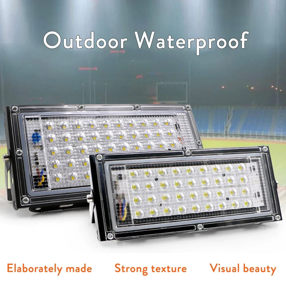 LED Floodlight Bulb 50W AC 110V 220V 230V 240V White Lamp - Empire P.E