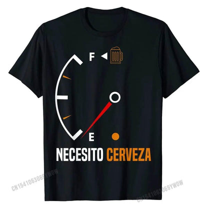Mexican beer necesito cerveza T-Shirt Cotton Mens Tops - Empire P.E