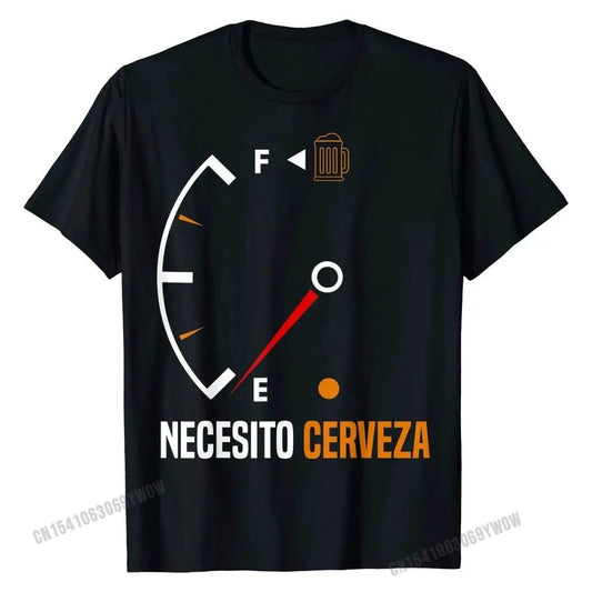 Mexican beer necesito cerveza T-Shirt Cotton Mens Tops - Empire P.E