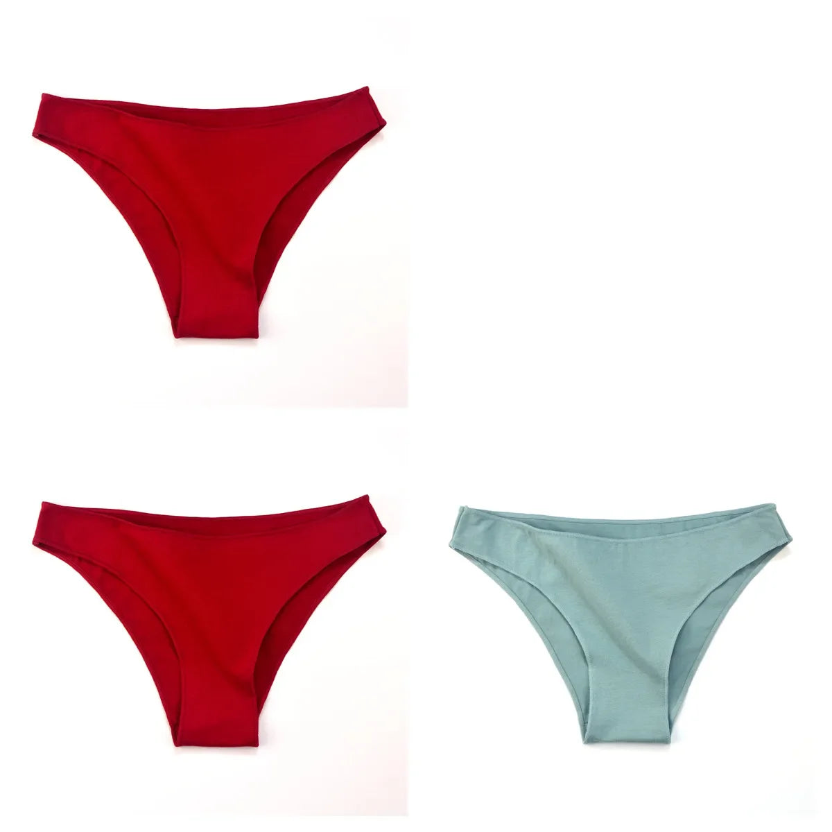 3Pcs/Set Cotton Briefs Low Rise Panties For Women - Empire P.E