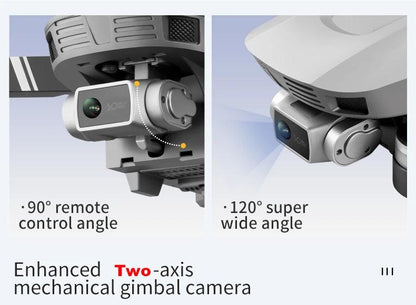 F4 Drone GPS 4K HD Mechanical Gimbal Camera System Supports TF Card Drones RC Quadcopter Stabilier Distance 2km Flight 25 Min - Empire P.E