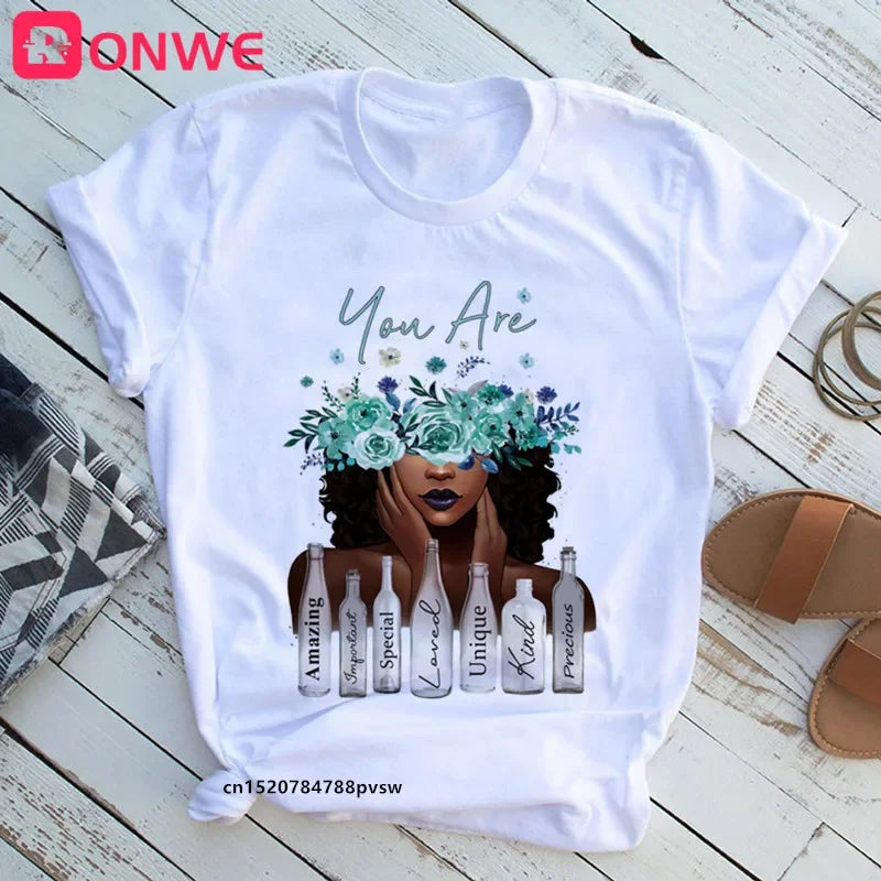 Beautiful African Lady Women T-shirt - Empire P.E