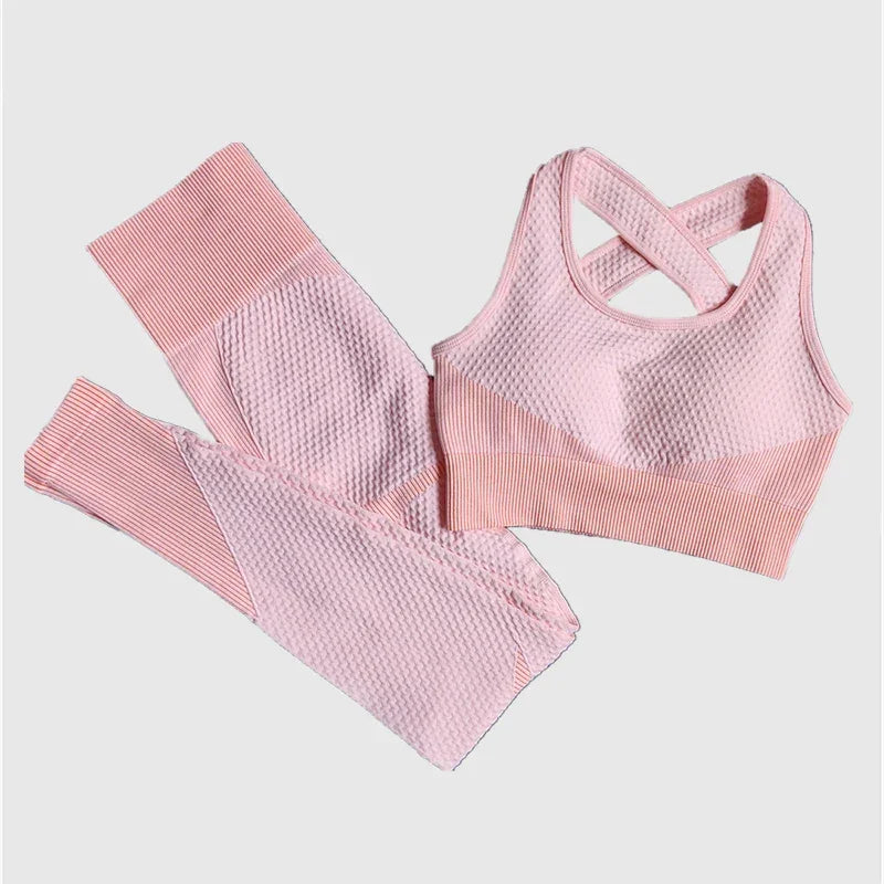Women Seamless Yoga Sets 2Pcs/3Pcs
