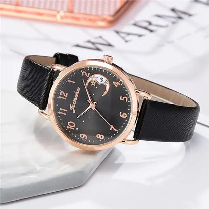 Women's Fashion  Quartz Leather  Wristwatches