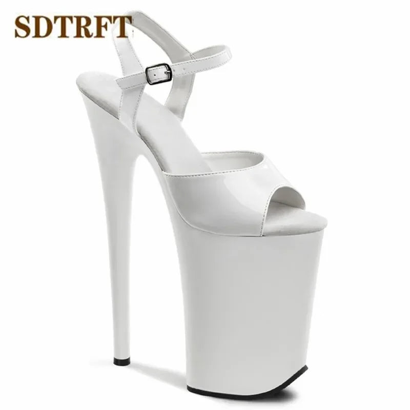 Ankle Strap 9 Inch 23cm Thin High Heels Pumps 13cm Platform - Empire P.E