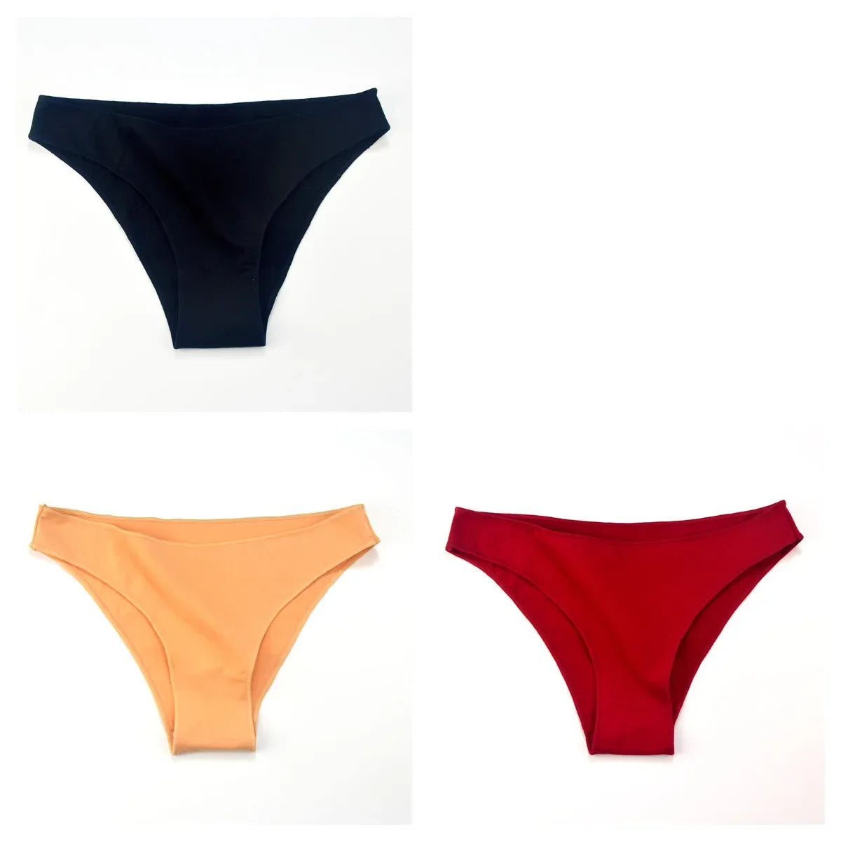 3Pcs/Set Cotton Briefs Low Rise Panties For Women - Empire P.E