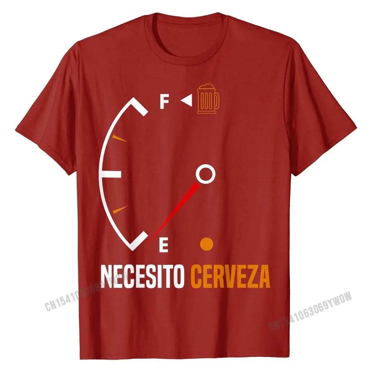 Mexican beer necesito cerveza T-Shirt Cotton Mens Tops - Empire P.E