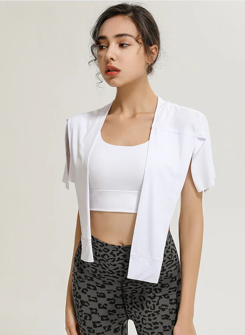 Gym Skirt Wrap Covering Buttocks Workout Fitness Wear Dance Ballet Skirts for Women Sport Yoga Dress Short Thigh Cover Skirt - Empire P.E
