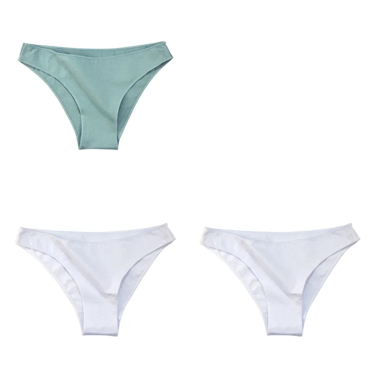 3Pcs/Set Cotton Briefs Low Rise Panties For Women - Empire P.E