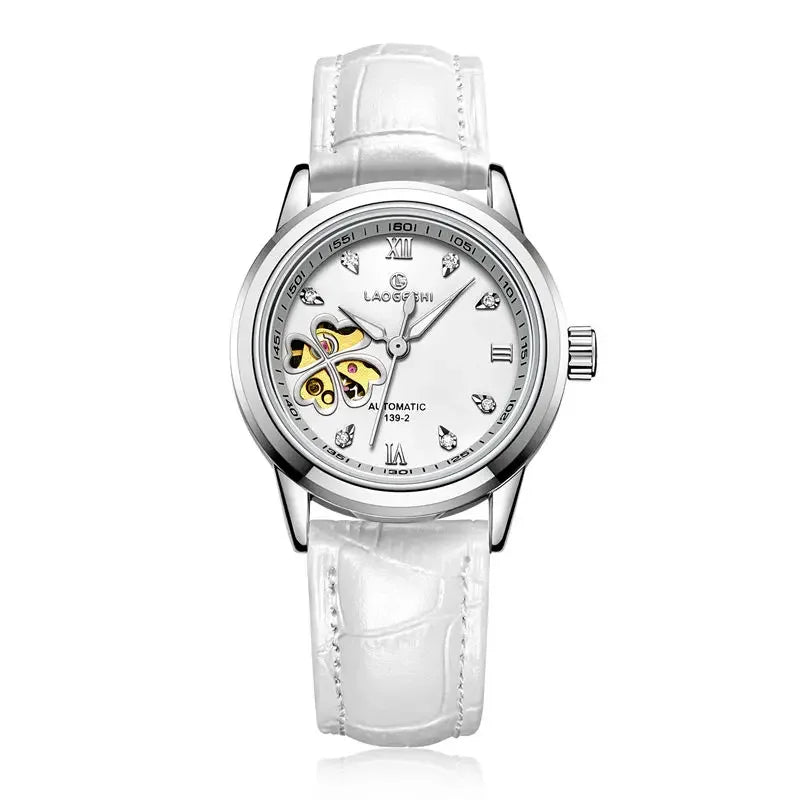 Women's Leather Mechanical  WristWatches