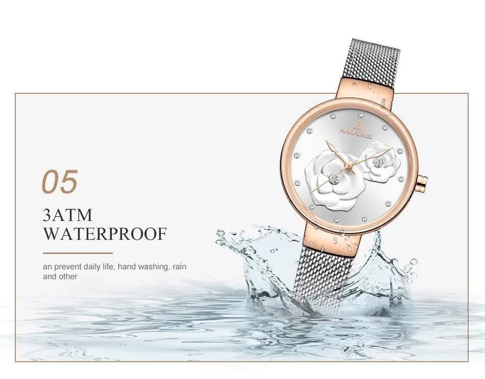 Women Watch Top Luxury Brand Steel Mesh Waterproof - Empire P.E