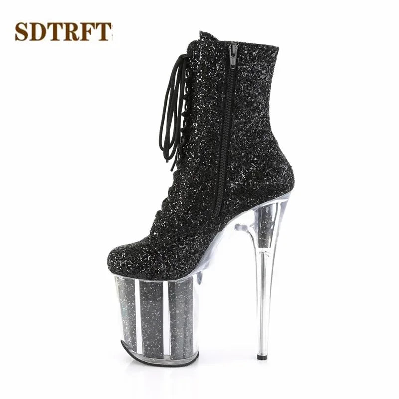 Stilettos 20cm Thin High-Heeled Ankle boots - Empire P.E