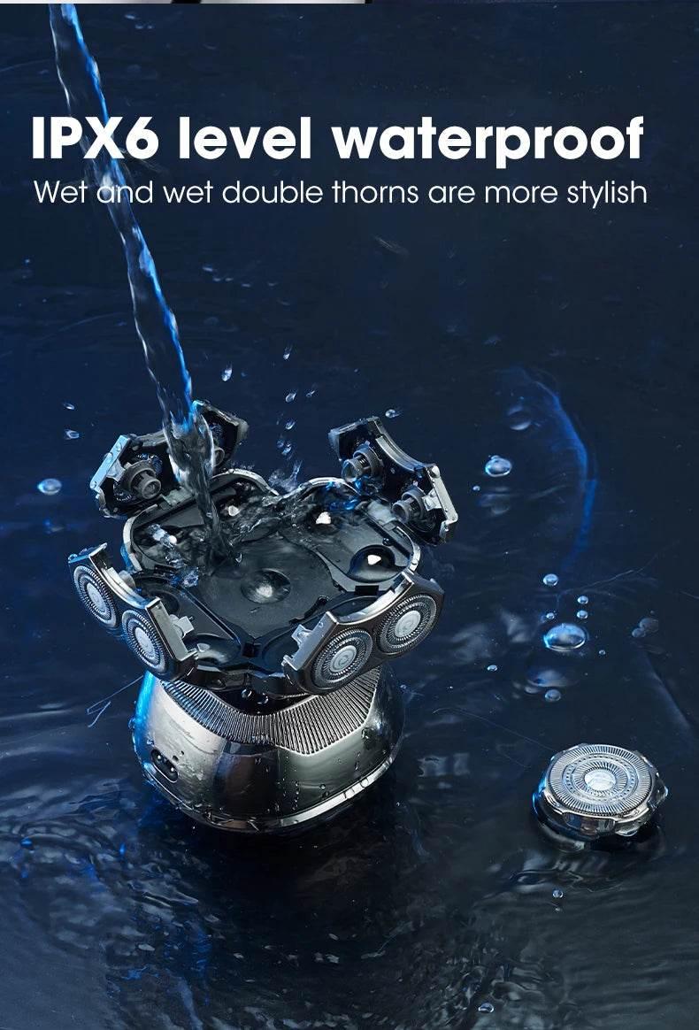 Head Shaver for Bald Men 9D Waterproof Cordless Wet/Dry & Bald Head Shaver with Rotary Blades - Grooming Kit with Electric Razor - Empire P.E