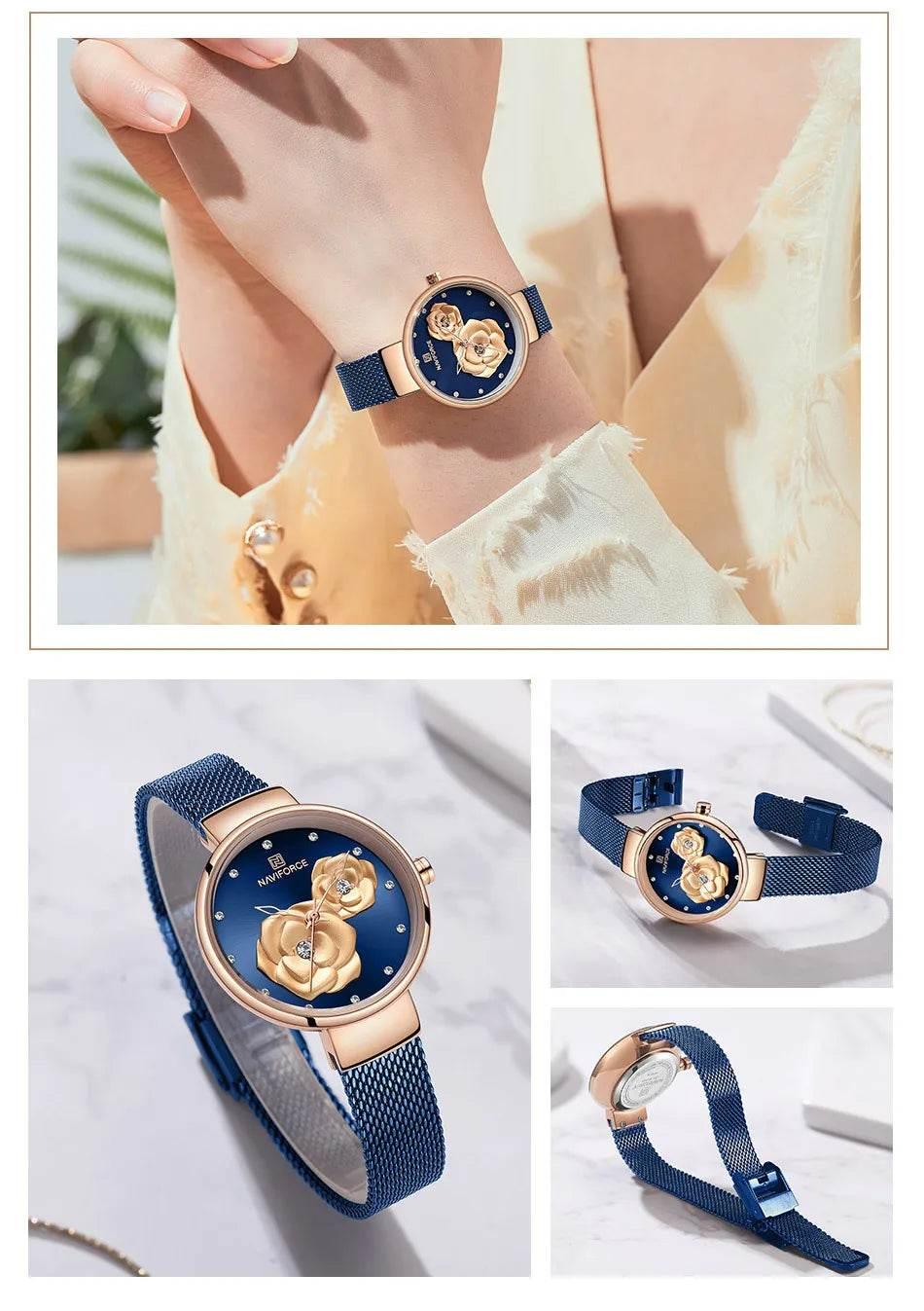 Women Watch Top Luxury Brand Steel Mesh Waterproof - Empire P.E