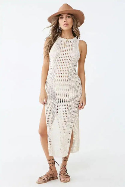 Elegant Hollow Out Women Clothing Swim Wear Knitted Cover up