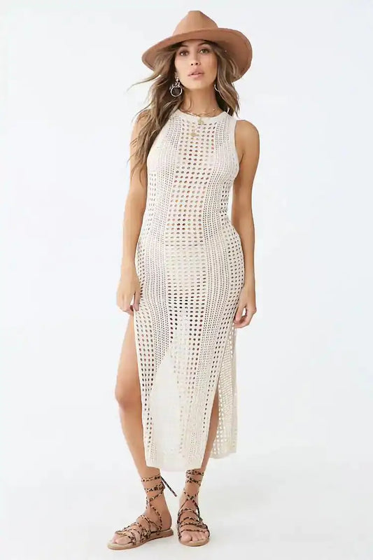 Elegant Hollow Out Women Clothing Swim Wear Knitted Cover up