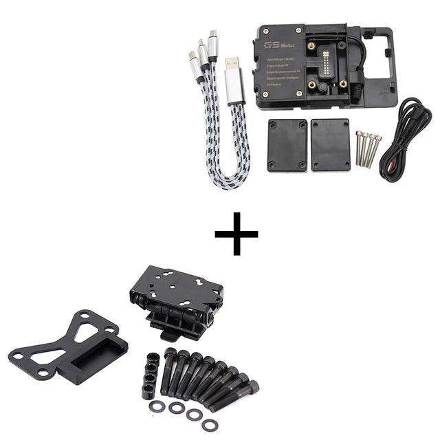 For 990 Adventure 2006-2011 2010 2009 2008 Motorcycle Accessories Front Phone Stand Holder Phone GPS Navigaton Plate Bracket - Empire P.E