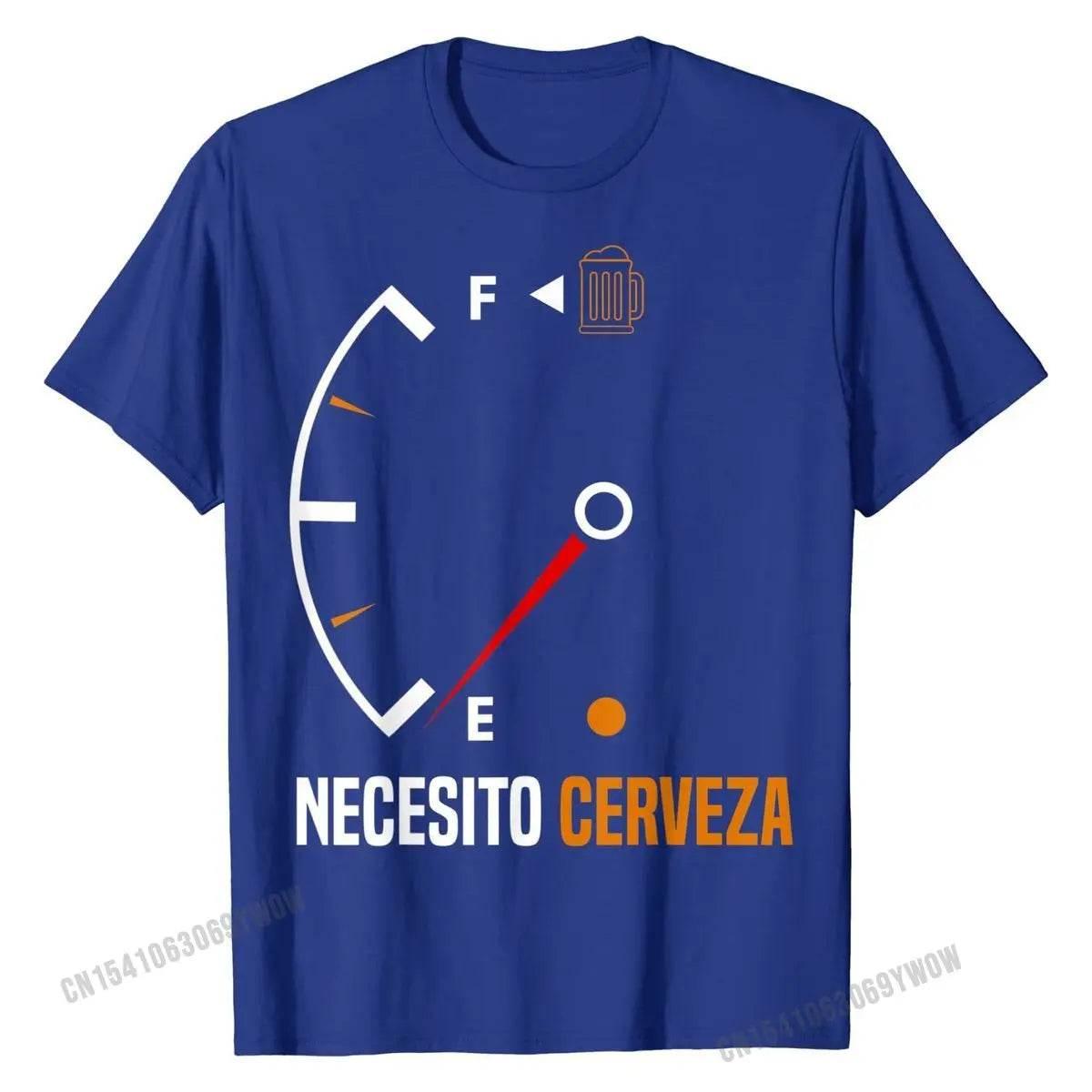 Mexican beer necesito cerveza T-Shirt Cotton Mens Tops - Empire P.E