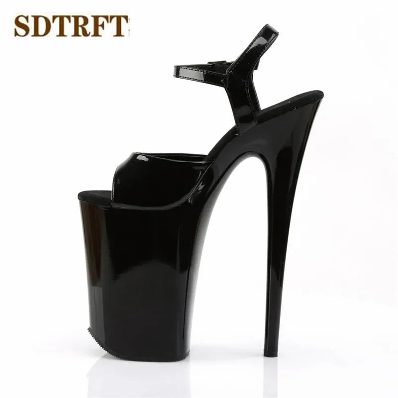 Ankle Strap 9 Inch 23cm Thin High Heels Pumps 13cm Platform - Empire P.E
