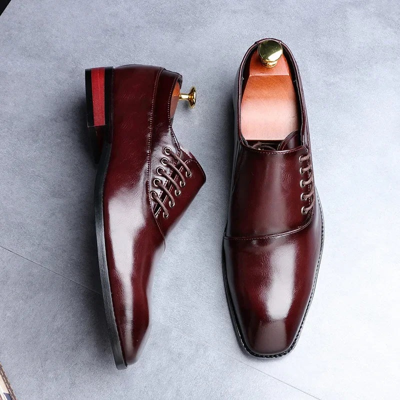 Men Leather Formal Dress Wedding Shoes - Empire P.E