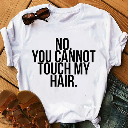 Flower Curly Puff Hair African Black Girl Print Tee Shirt - Empire P.E
