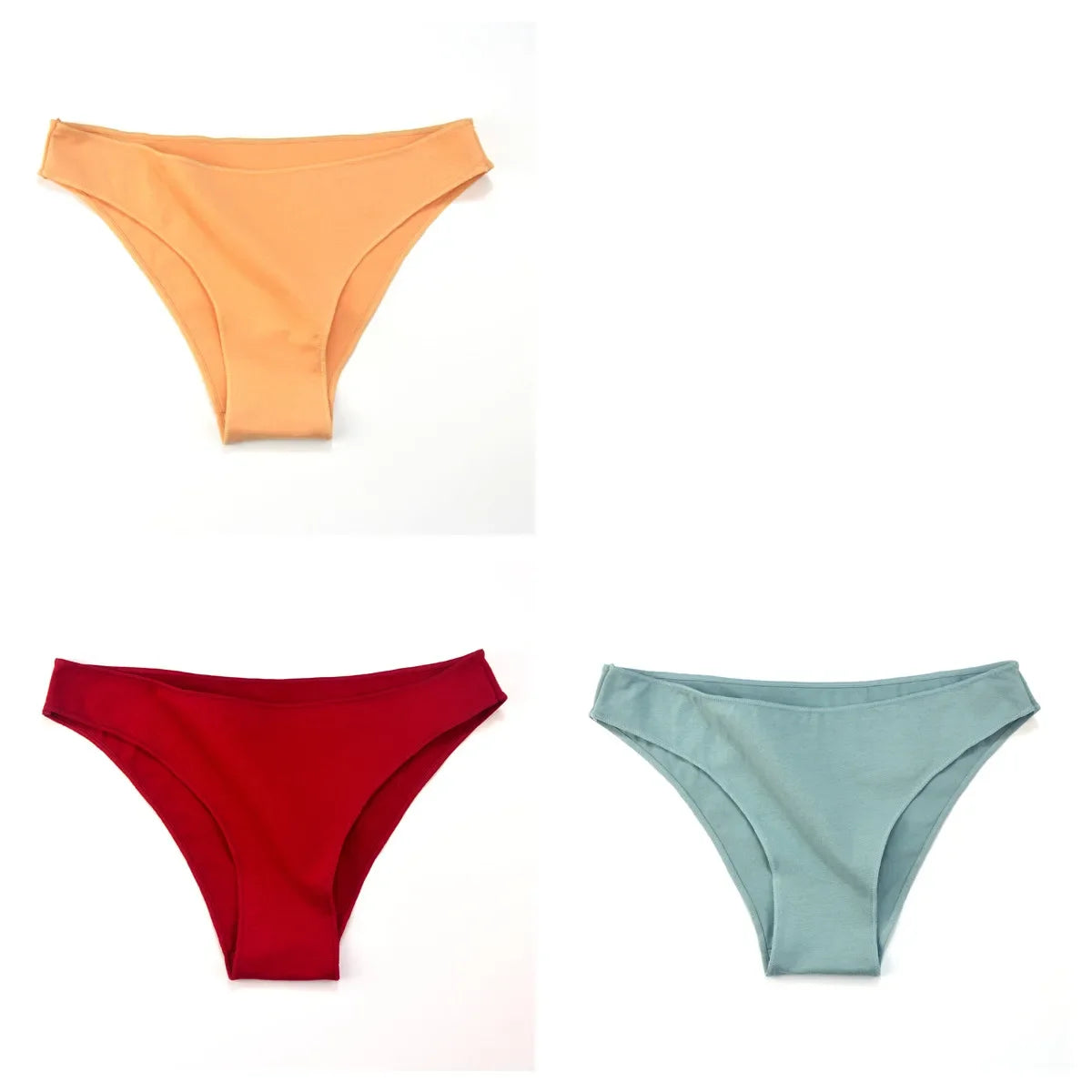 3Pcs/Set Cotton Briefs Low Rise Panties For Women - Empire P.E