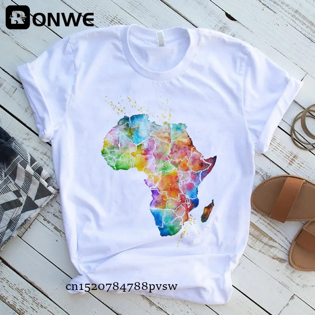 Africa Map Graphic Women T-shirts - Empire P.E