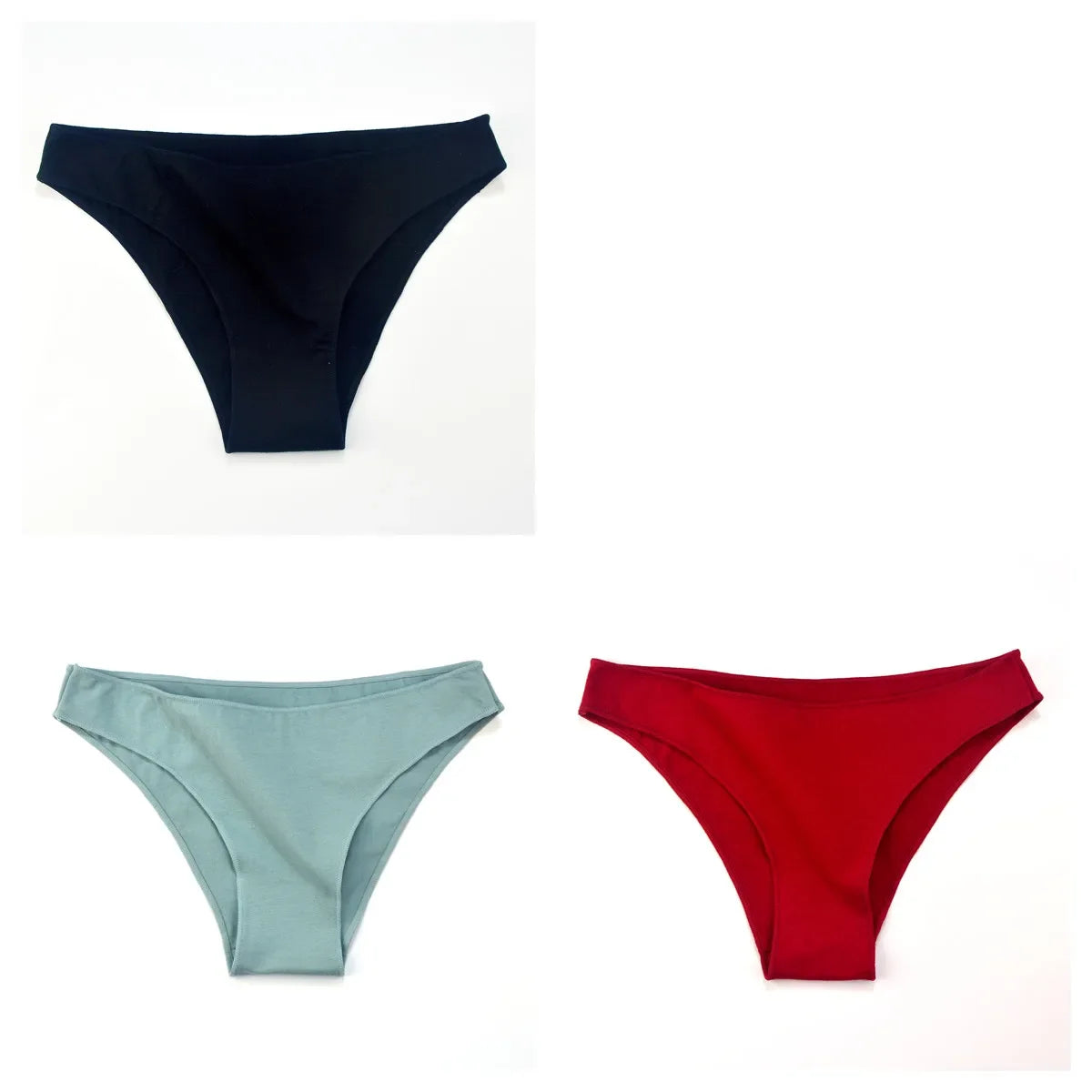 3Pcs/Set Cotton Briefs Low Rise Panties For Women - Empire P.E