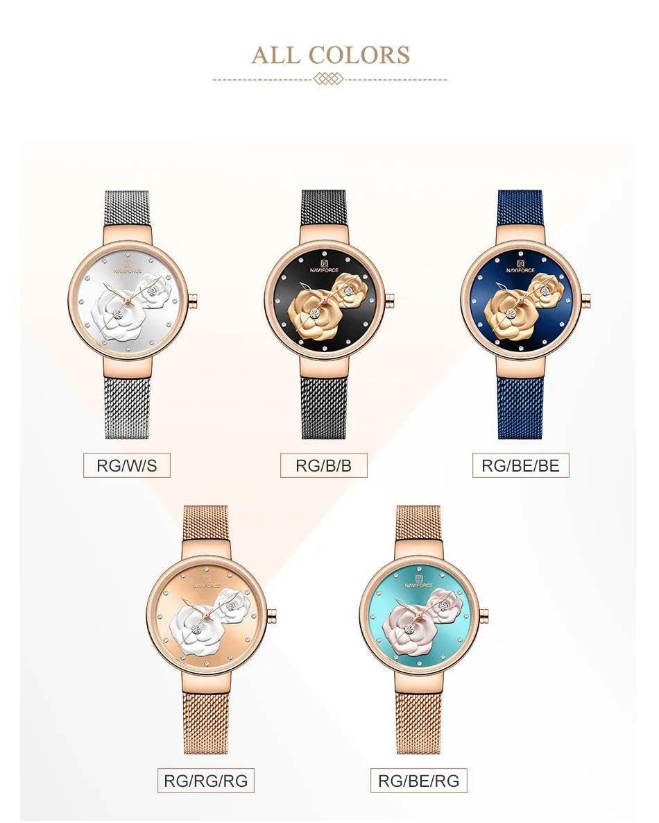 Women Watch Top Luxury Brand Steel Mesh Waterproof - Empire P.E