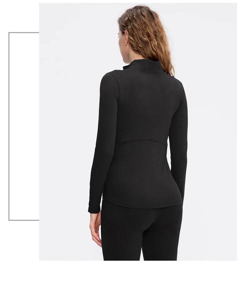 Women Long Sleeve Yoga Tops Fitness Yoga Top Gym Top Sports Wear For Women Push Up Running Top High Elastic Gym Clothes Shirts - Empire P.E
