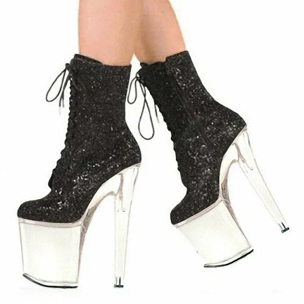 Stilettos 20cm Thin High-Heeled Ankle boots - Empire P.E