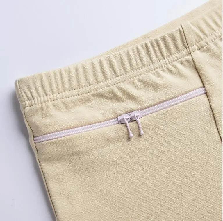 Plus Size Women Safety Short Pants Soft Boyshort Under Skirt Shorts With Zipper Pockets Breathable Theft-proof Female Underwear - Empire P.E