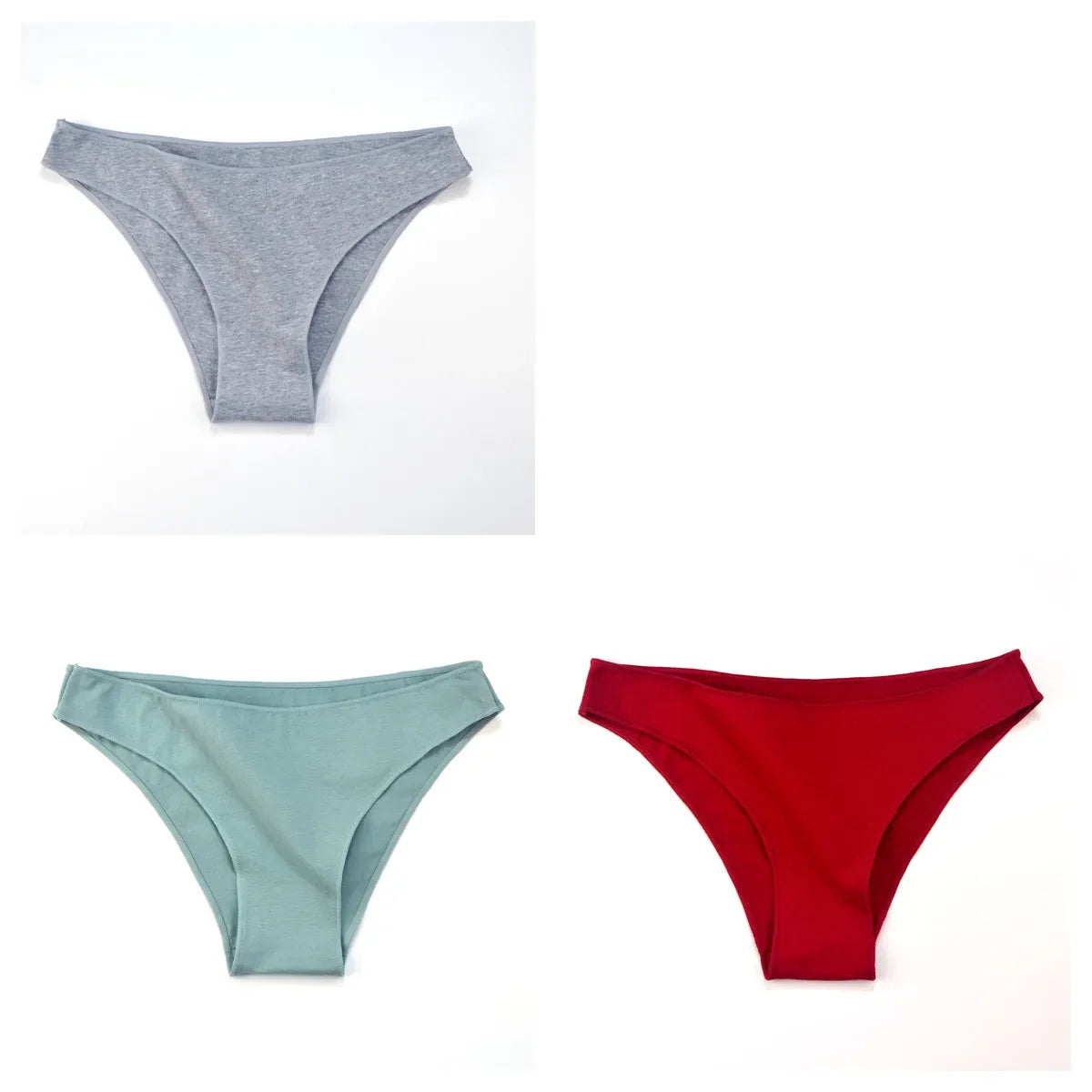 3Pcs/Set Cotton Briefs Low Rise Panties For Women - Empire P.E