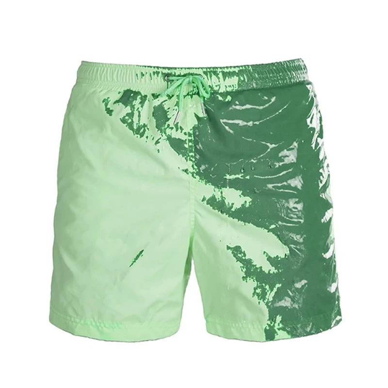 Men's Color Change Swimming Short Trunks