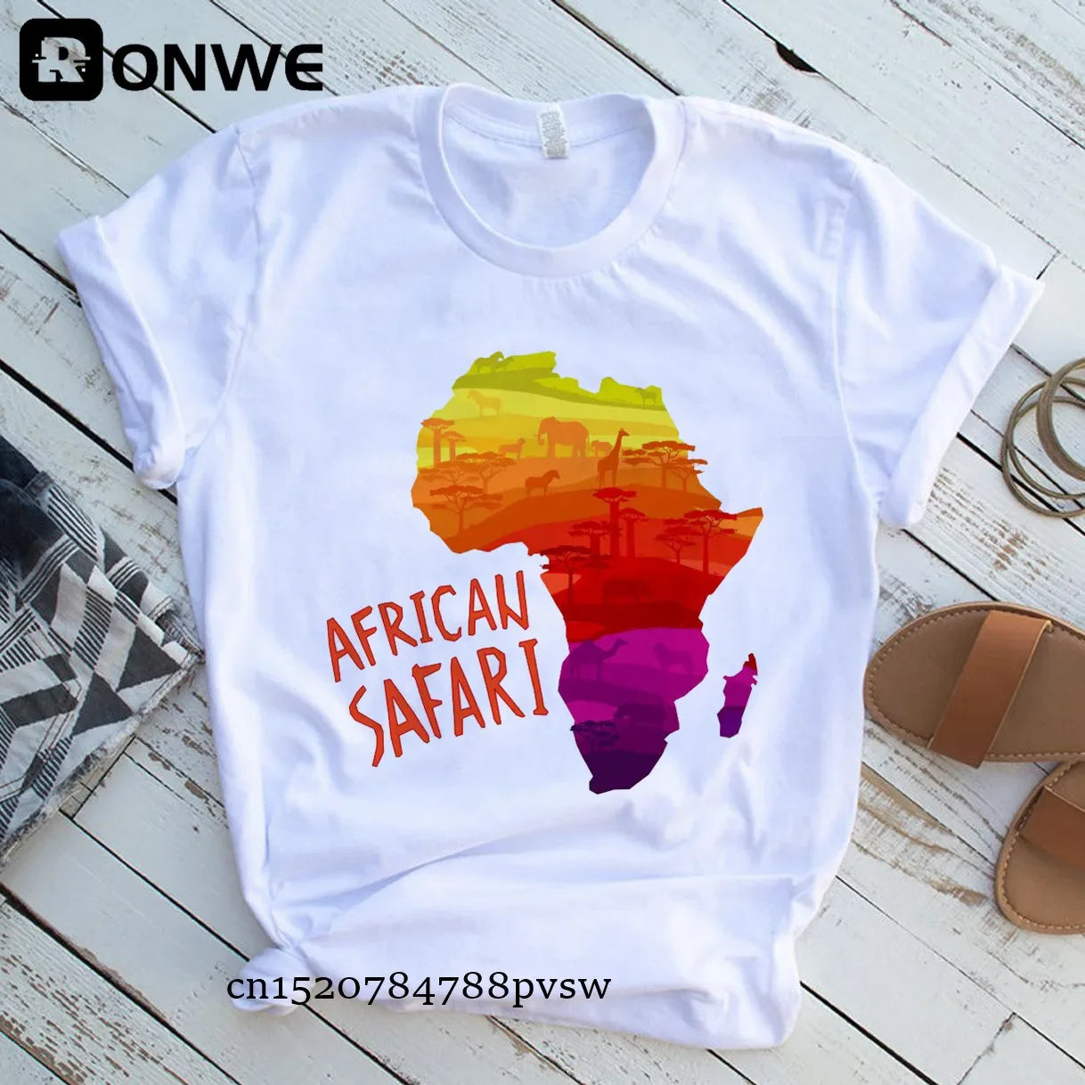 Africa Map Graphic Women T-shirts - Empire P.E