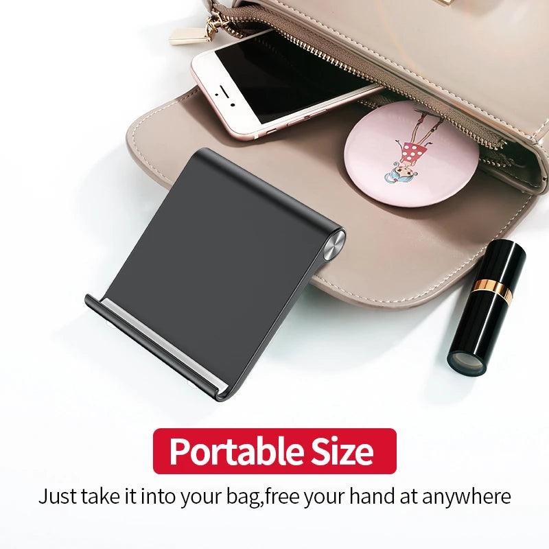 Phone Holder Stand Mobile Smartphone Support Tablet Stand for iPhone 14 13 Desk Cell Phone Holder Stand Portable Mobile Holder - Empire P.E