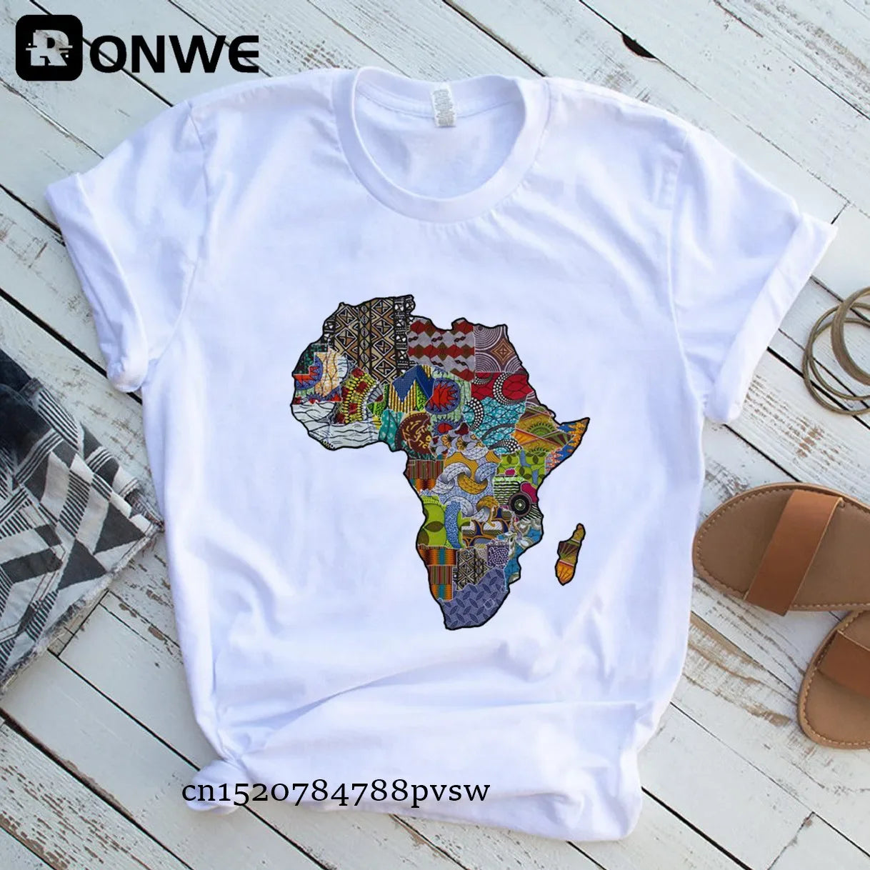 Africa Map Graphic Women T-shirts - Empire P.E