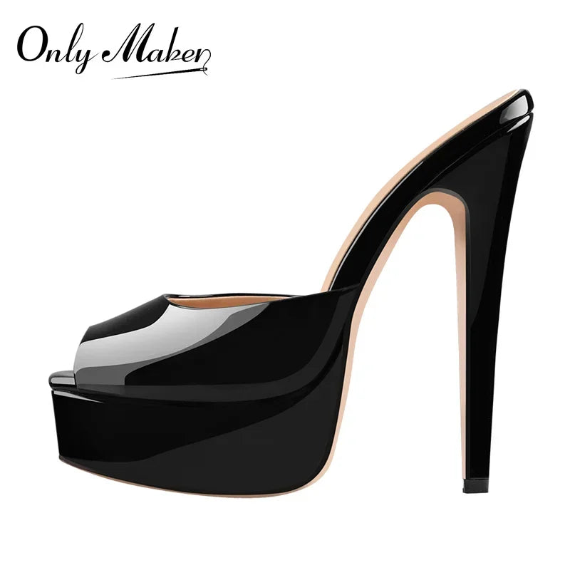 Peep Toe Stiletto High Heels - Empire P.E