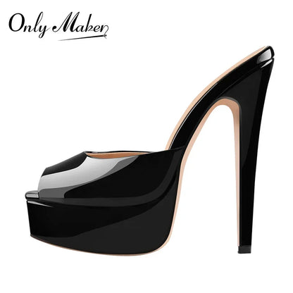 Peep Toe Stiletto High Heels - Empire P.E